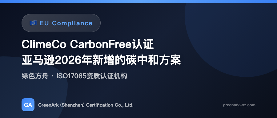ClimeCo CarbonFree Certification — Amazon's New Carbon Neutrality Solution for 2026