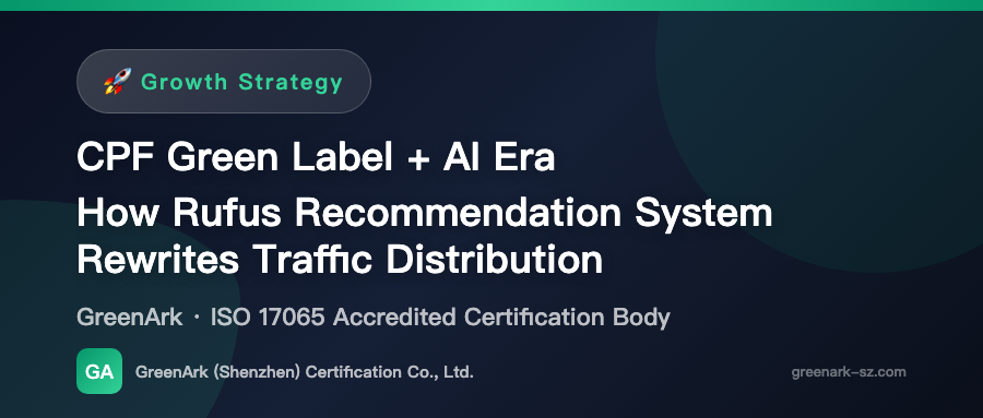 CPF Green Label + AI Era — How the Rufus Recommendation System Is Radically Reshaping Traffic Distribution Logic