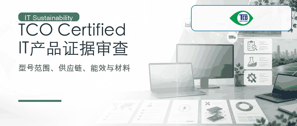 TCO Certified：IT 产品可持续证据与型号声明审查