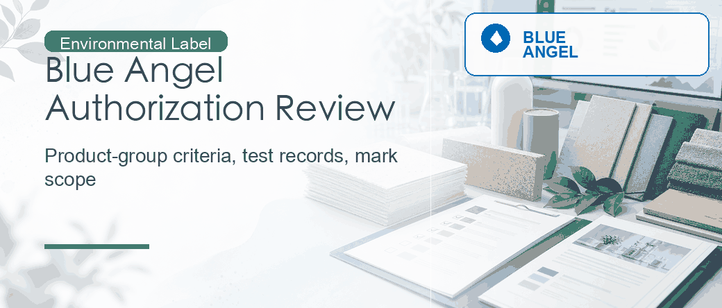 Blue Angel: Product-Group Criteria and Mark Authorization Review
