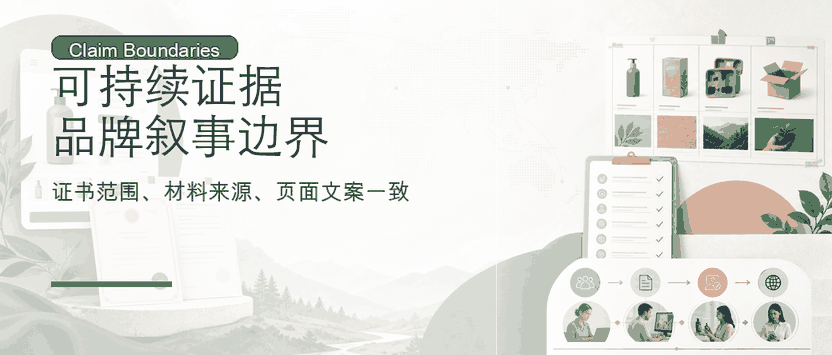 可持续证据如何支持品牌叙事：页面声称边界