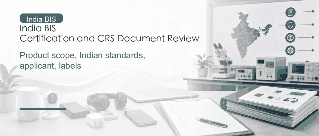 India BIS: Product Certification, CRS Registration, and Document Review