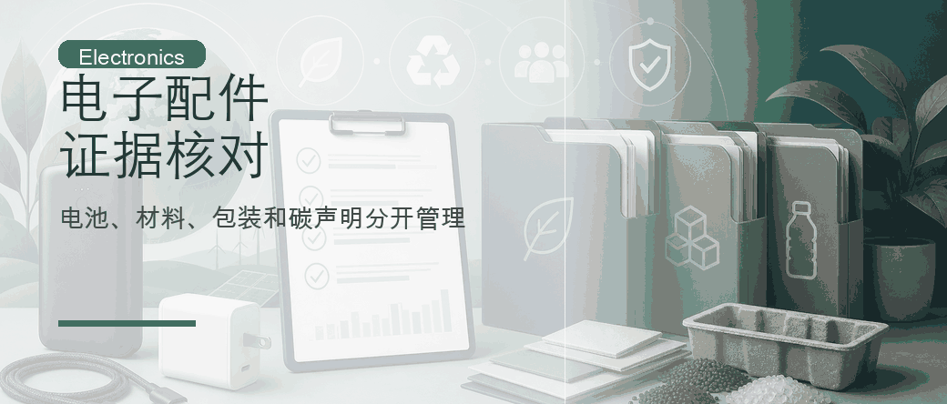 电子配件环保与合规证据核对：电池、材料、包装和碳声明分开管理
