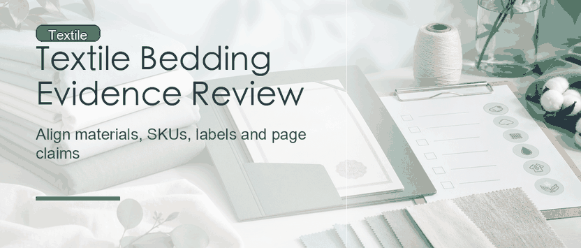 Textile Bedding Certification Evidence: OEKO-TEX, GOTS, GRS and Page Claims