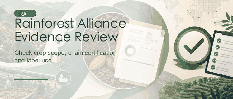 Rainforest Alliance Evidence Review: Crop Scope, Chain Certification and Label Use