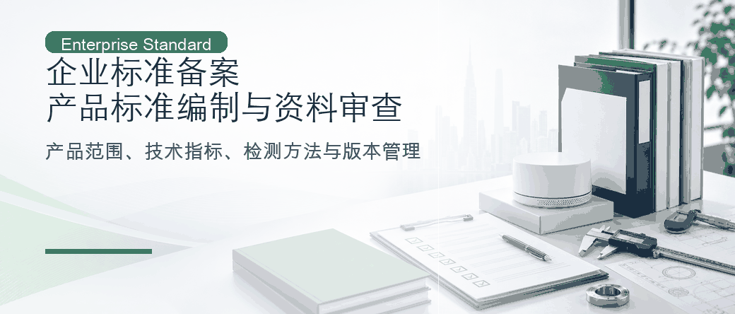 企业标准备案：产品标准编制、公开与资料审查