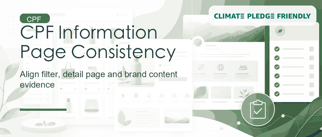 CPF Page Consistency Checklist: Align Filters, Detail Pages and Brand Content With Evidence