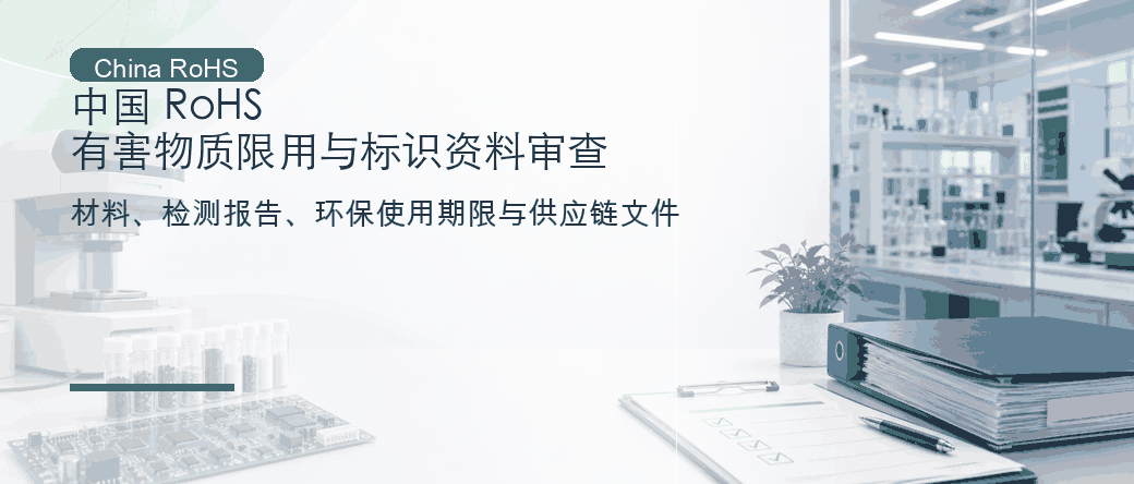 中国 RoHS：有害物质限用、标识与资料审查
