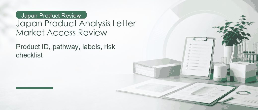 Japan Product Analysis Letter: Market Access Pathway and Test Document Review