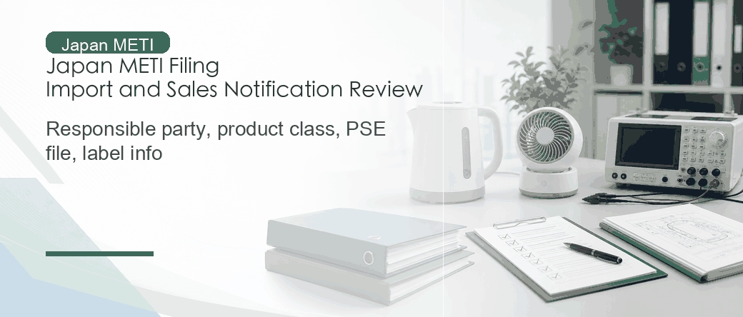 Japan METI Filing: Electrical Appliance Import and Sales Notification Document Review