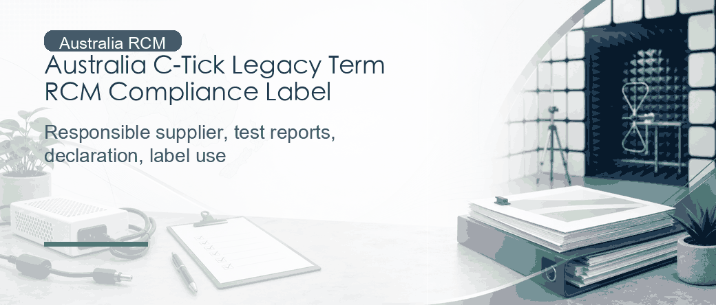 Australia C-Tick Legacy Term and RCM Compliance Label: EMC Document Preparation