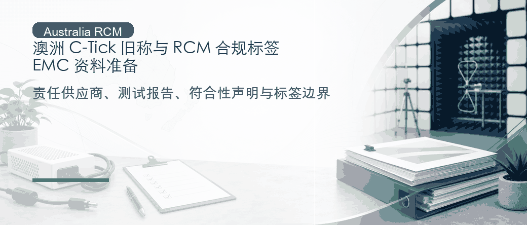 澳洲 C-Tick 旧称与 RCM 合规标签：EMC 资料准备