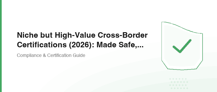 Niche but High-Value Cross-Border Certifications (2026): Made Safe, EWG, bluesign and More