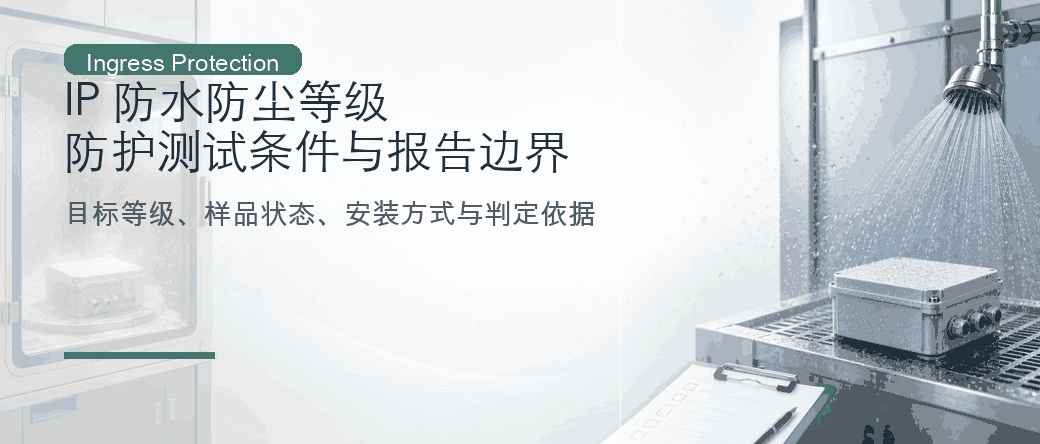 IP 防水防尘等级：防护测试条件与报告边界