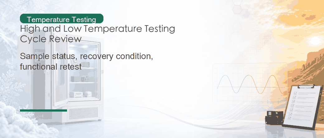 High and Low Temperature Testing: Exposure, Cycling, and Functional Review