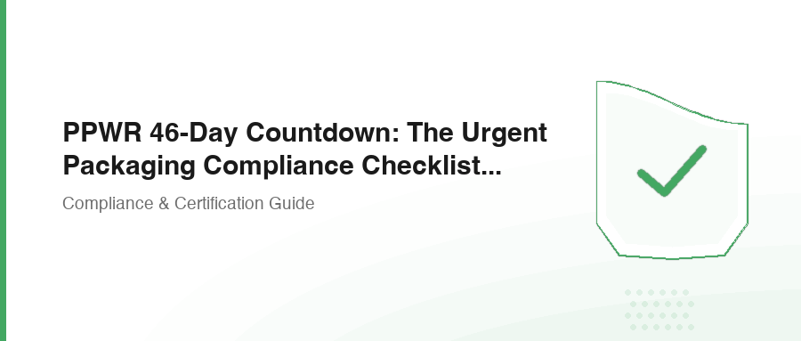 PPWR 46-Day Countdown: The Urgent Packaging Compliance Checklist Every Cross-Border Seller Must Complete Before August 12