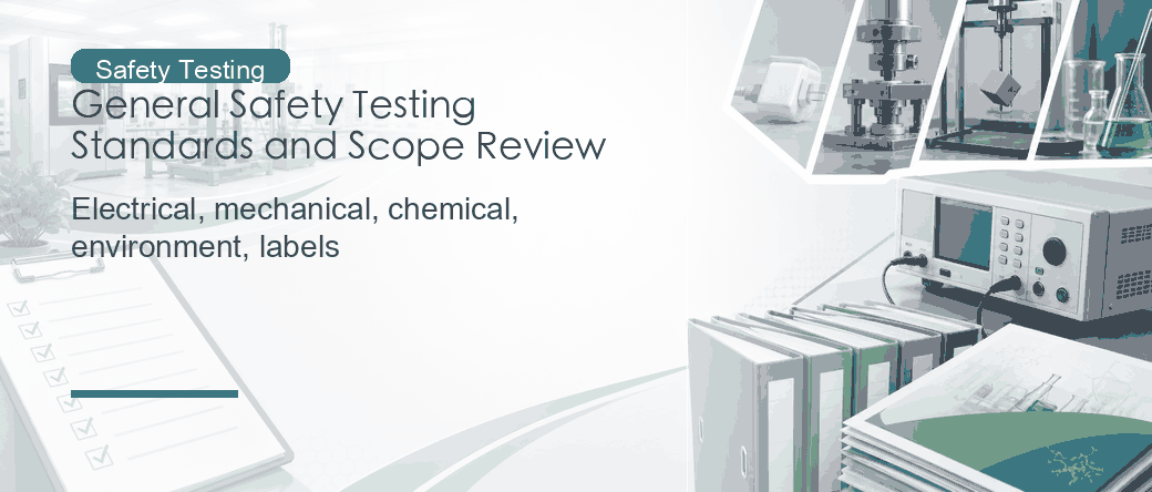 General Safety Testing: Standard Selection, Test Scope, and Report Boundaries
