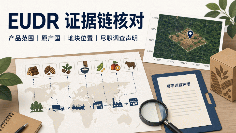 EUDR 零毁林产品资料怎么核对：范围、地块位置与尽职调查声明