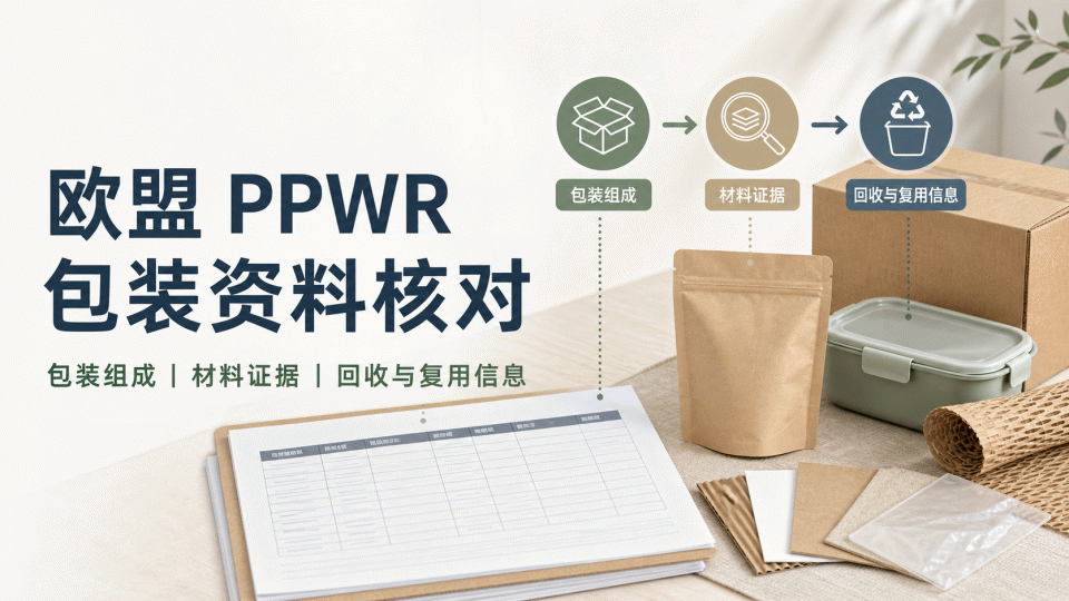 欧盟 PPWR 包装资料核对：组成、材料证据与回收信息