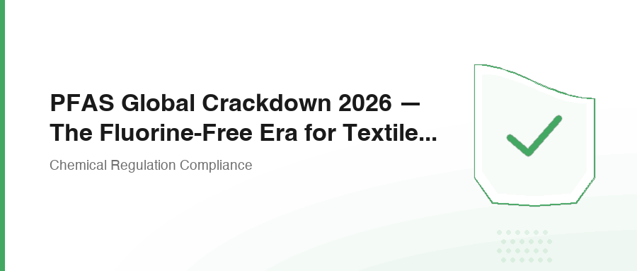 PFAS Global Crackdown 2026 — The Fluorine-Free Era for Textile Exports Has Arrived: Amazon Seller Compliance Testing Guide