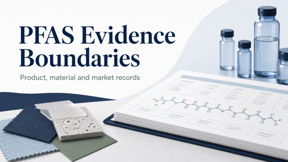 PFAS Evidence Boundaries: Product, Material and Market Records