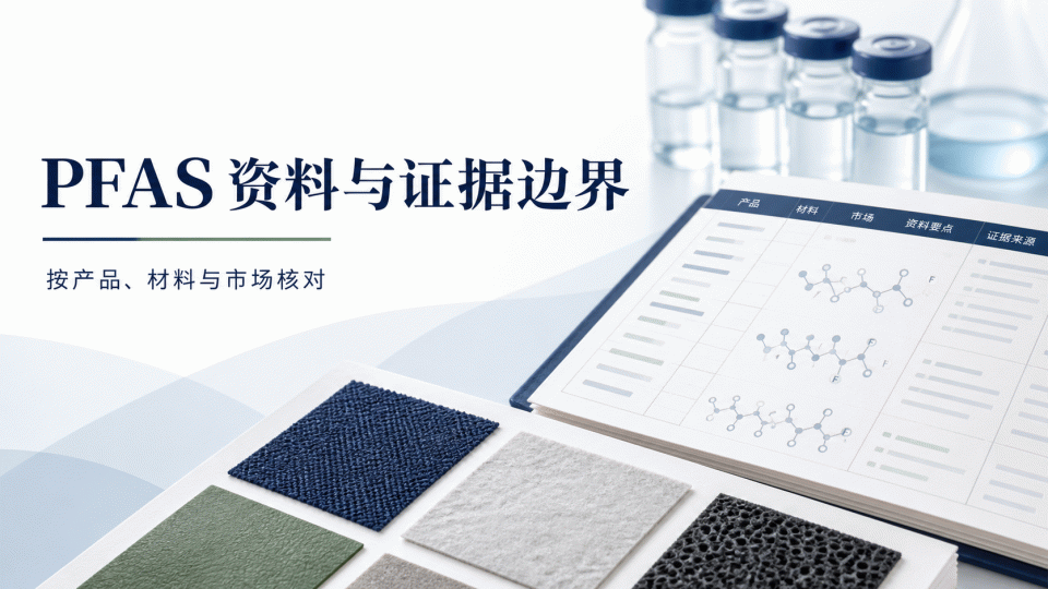PFAS 资料与证据边界：按产品、材料与市场核对