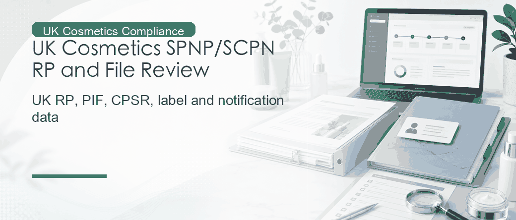 UK Cosmetics SPNP/SCPN: Responsible Person and Notification File Review
