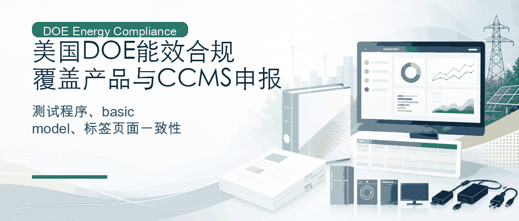 美国 DOE 能效合规：覆盖产品与CCMS申报审查