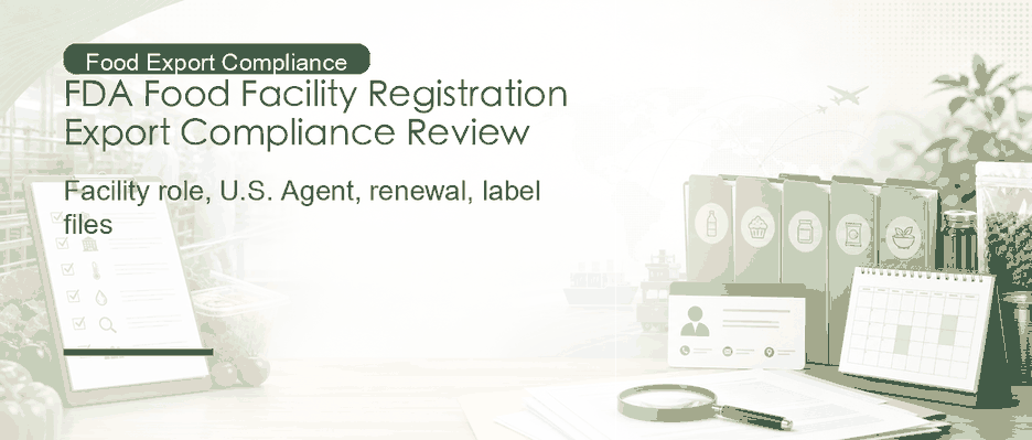 U.S. FDA Food Facility Registration: Export Compliance Review
