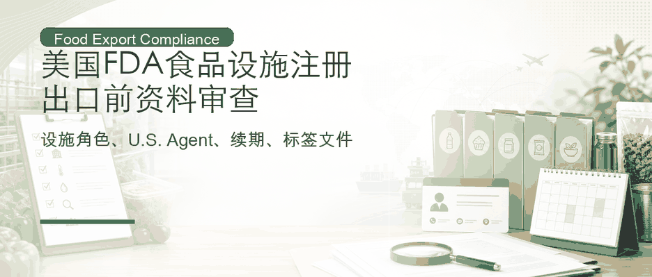 美国 FDA 食品设施注册：出口前资料审查