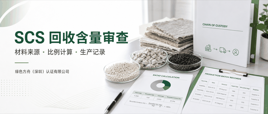 SCS 回收材料验证｜：资料清单