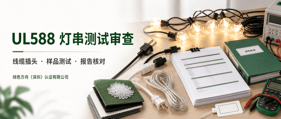 UL588灯串测试资料清单｜Q4旺季灯饰扣关重灾区：报告+标签+插头三头对不上=整柜滞留