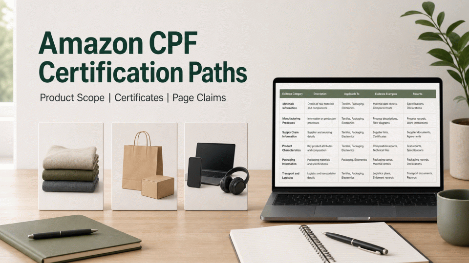 How to Review Amazon Climate Pledge Friendly (CPF): Certification Paths, Product Scope, and Claims