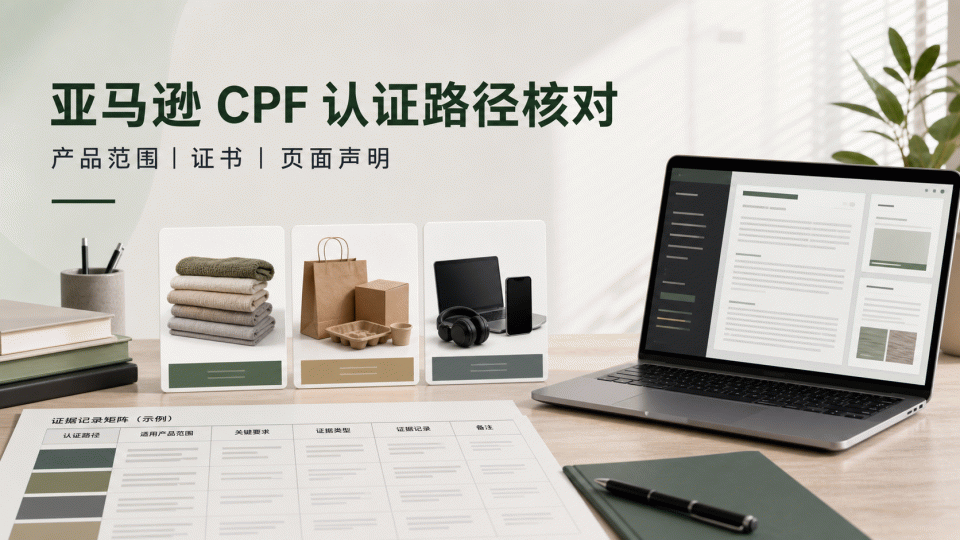 亚马逊 Climate Pledge Friendly（CPF）怎么核对：认证路径、产品范围与页面声明