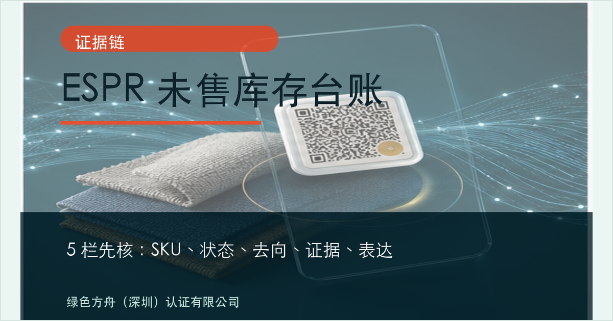 先别急着处理库存：ESPR 未售服装鞋类销毁禁令前，先建 5 栏台账