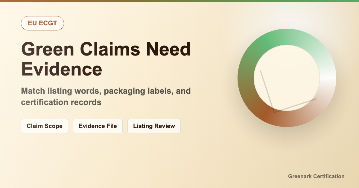 EU Anti-Greenwashing Directive (ECGT) Enforcement in September: Listing Environmental Claims Require Certified Evidence