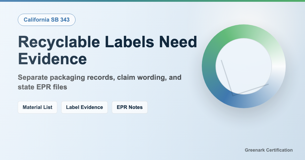 California SB 343: Recyclability Label and Packaging Claim File Checks