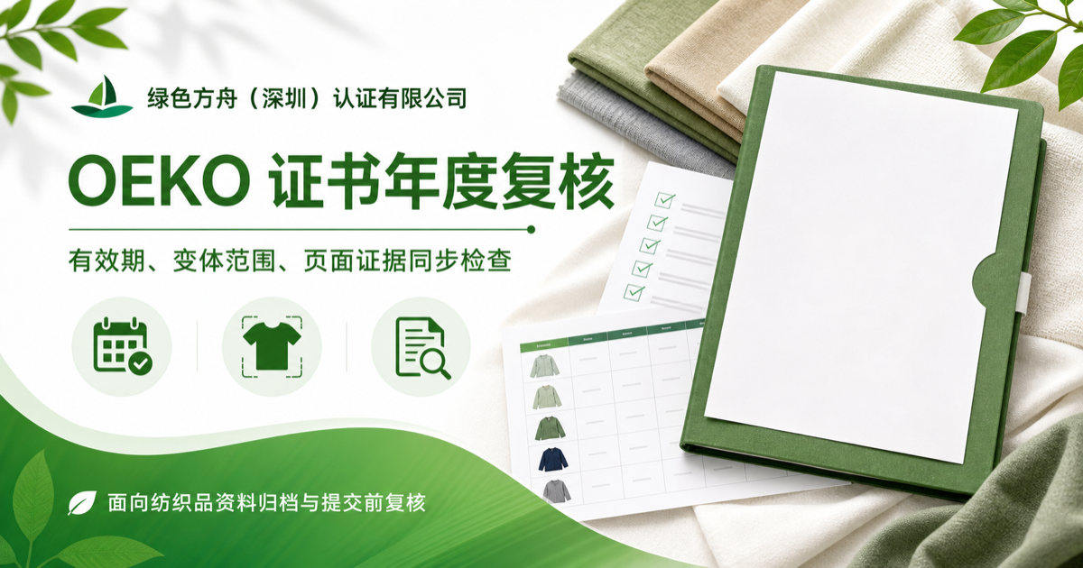 OEKO+CPF绿标辅导，页面信息先核对再提交