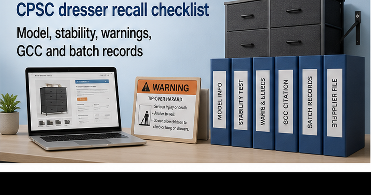 Furniture Stability Files: Recall Risk, Test Report and Page Claim Checks