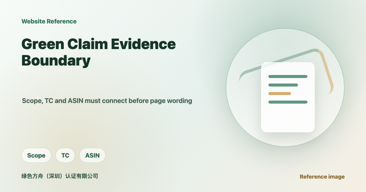 Page Says "Recycled" = CPF Green Label? 5 Evidence Breakpoints Between Certificate Scope, TC, and ASIN