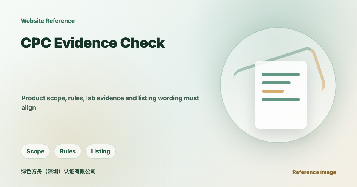 U.S. Children's Product Certificate: Check Product Scope, Rules, Lab Evidence and Listing Wording
