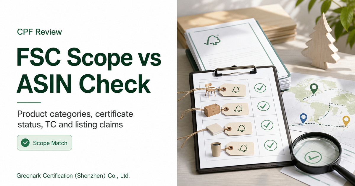 FSC Certificate Scope Mismatch: A Hidden Cause of Amazon CPF Green Label Rejection