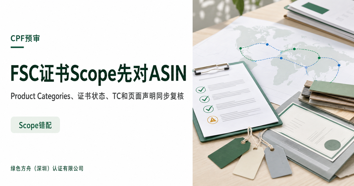 FSC证书Scope品类错配：CPF绿标被拒的隐蔽杀手