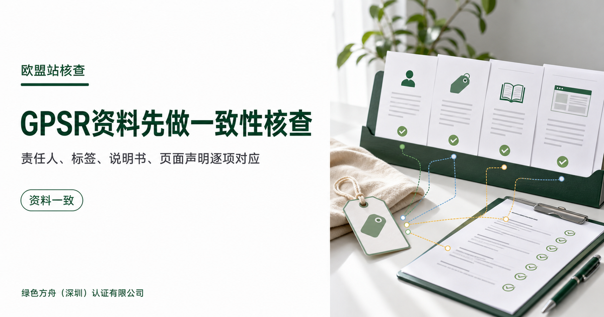 欧盟GPSR已适用后，亚马逊欧盟站消费品先核对哪些资料