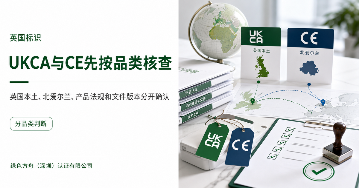 英国 UKCA 与 CE 并行口径下，卖家先核对哪些产品标识资料