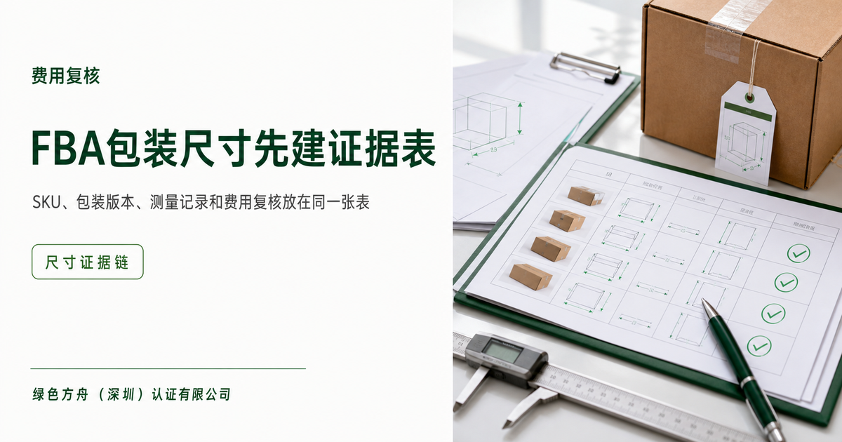 Amazon FBA 费用变化前，先把包装尺寸证据做成可复测台账