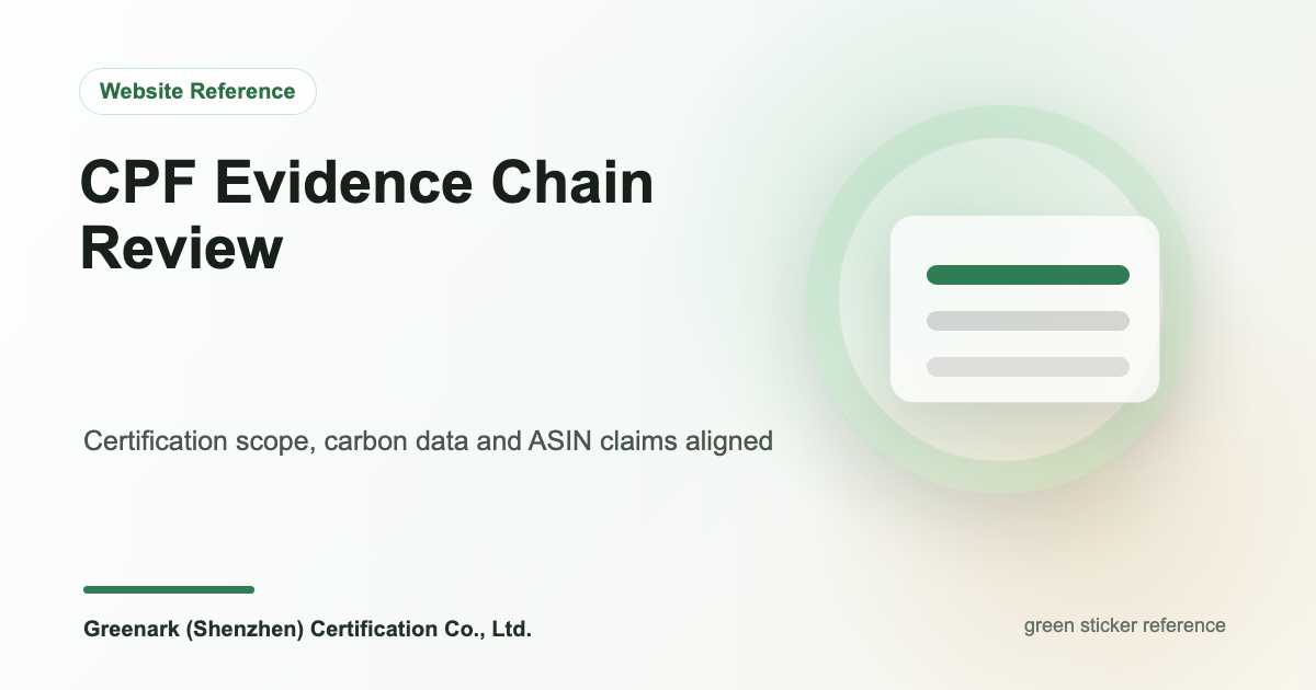 Amazon Climate Pledge Friendly: Evidence Chain Review For Certification, Carbon And ASIN Claims