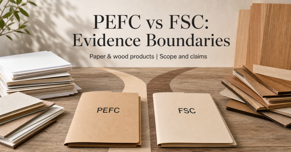 PEFC and FSC in Climate Pledge Friendly: Separate Evidence Paths for Paper and Wood Products