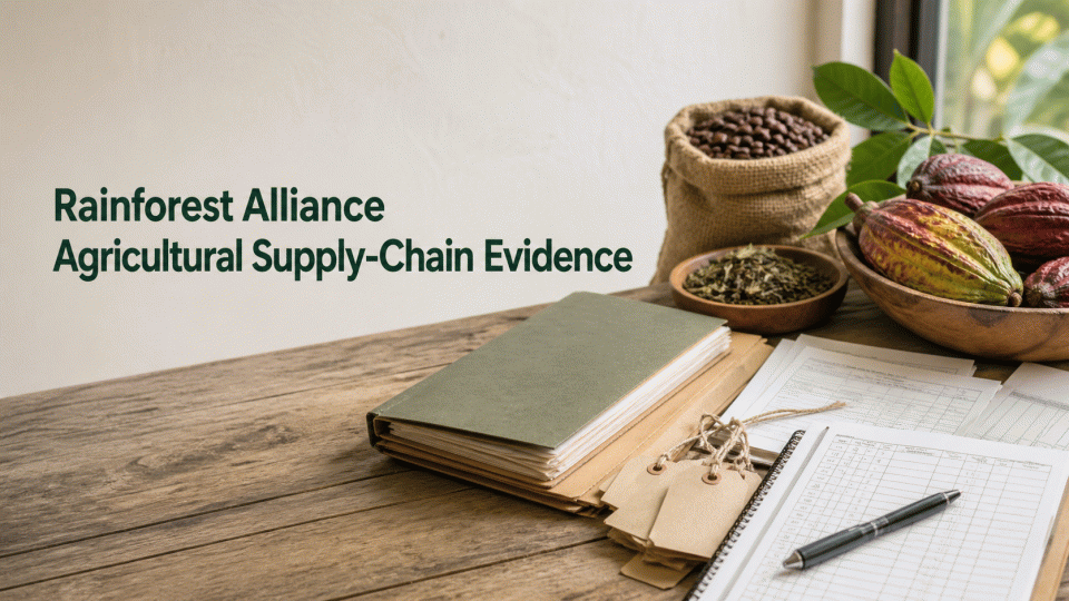 Rainforest Alliance Agricultural Supply-Chain Evidence: Align Scope, Traceability, and Page Wording
