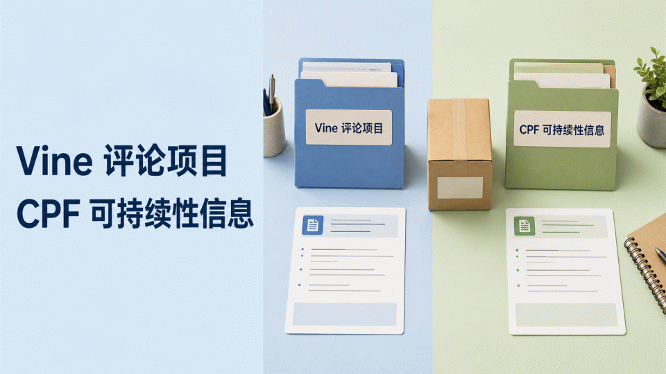 Amazon Vine 与 CPF 不是同一项目：卖家如何分开整理产品与证据